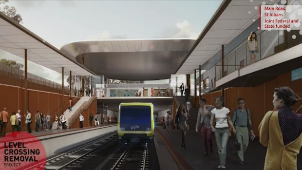 A new station will be built at St Albans below ground level. (Supplied, Victorian Government)