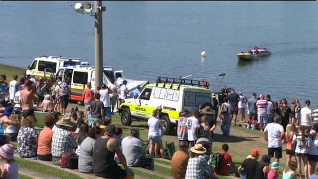 The injured man was administered CPR on the river bank. (9NEWS)