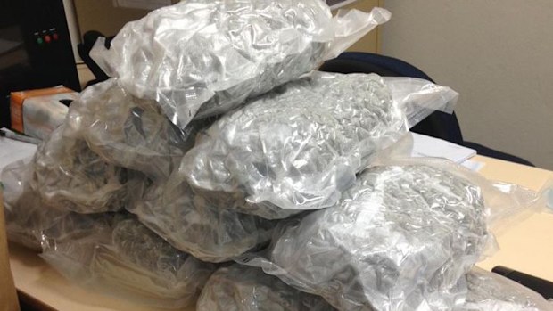 $60,000 worth of cannabis found in 22-year-old's truck in a routine check by police. (AAP)