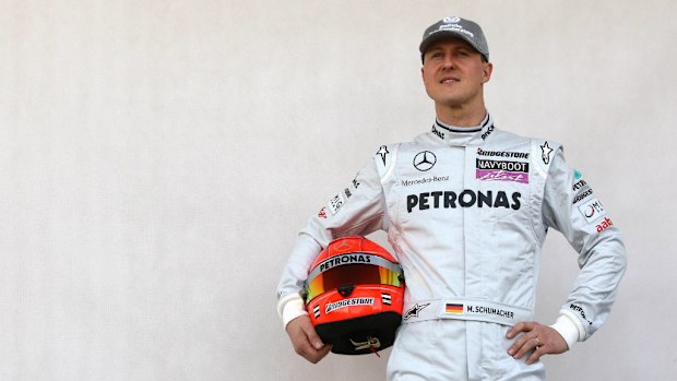 Michael Schumacher showing improvement. (AAP)