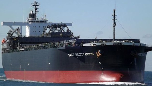 The coal ship the Sage Sagittarius. (Ship Spotting)