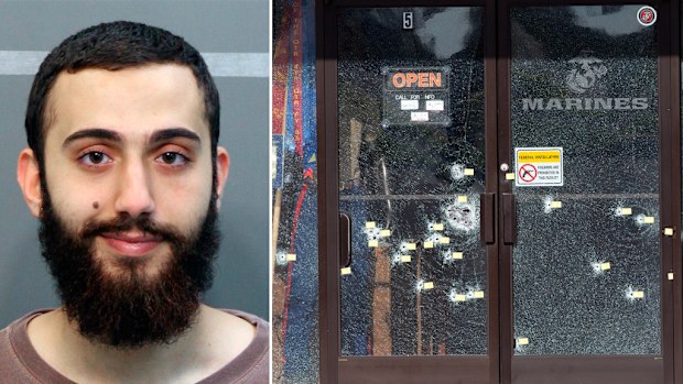 Mohammad Youssuf Abdulazeez shot four Marines dead yesterday before being killed by local police in Tennessee. (AAP)