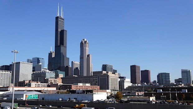 The iconic tower is the second-tallest building in the US. (AAP)