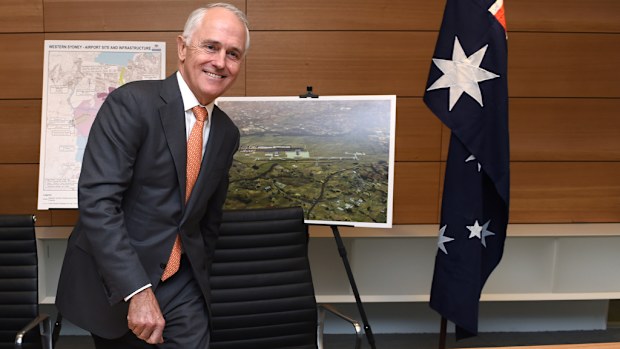Malcolm Turnbull signed off on the Badgerys Creek plan in December. (AAP)