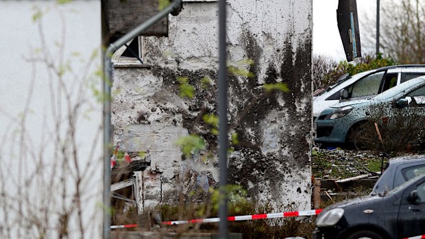 A German man angered by a family feud set off explosives outside his house. (AAP) 