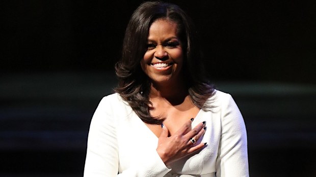 Michelle Obama has sent her congratulations.