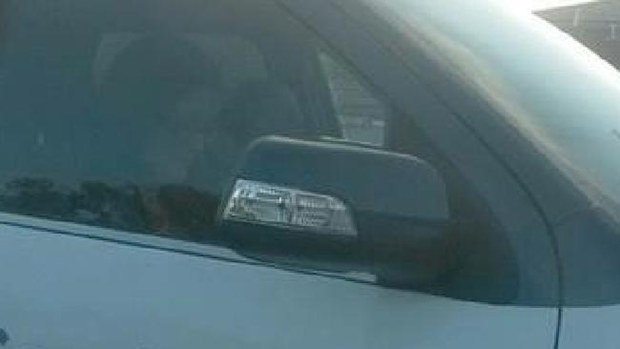 Ms Henderson allegedly using her phone while driving. (Supplied)