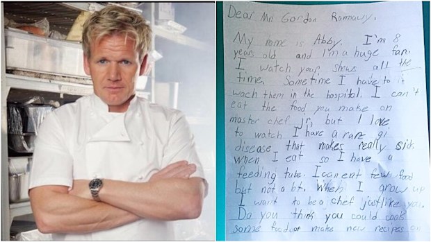 Ramsay got in contact with Abigail's mother over Twitter after he saw the letter. 
