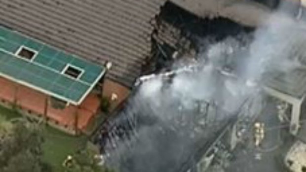 The man suffered minor injuries. (9NEWS)