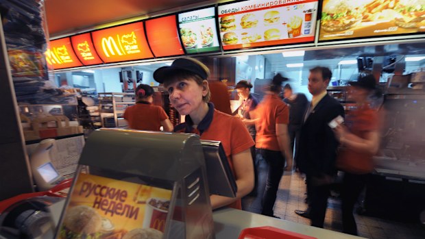 McDonalds could be banned from Russia as tensions rise with the US. (Getty)