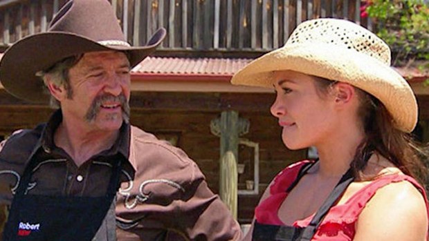 My Kitchen Rules contestants Robert Murphy and his daughter Lynzey. (Supplied)