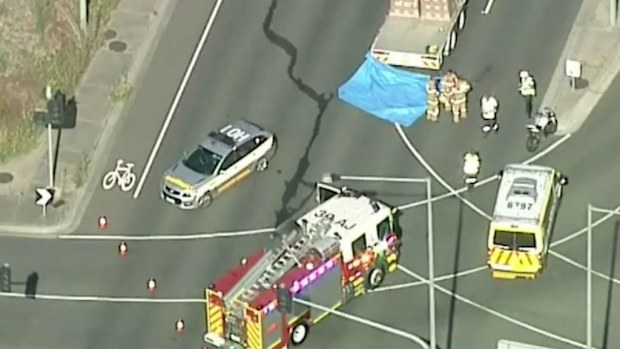 A man has been charged after a police officer was killed on her motorbike in Melbourne. (9NEWS)