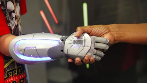 The Star Wars Lightsaber hand. (Image: Open Bionics)