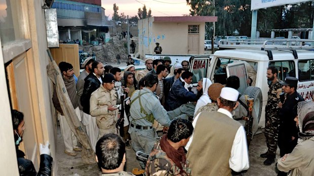 At least nine people when a suicide bomber detonated himself at a funeral for victims of a roadside bomb attack (AAP)