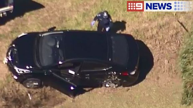 Police say they man dumped his car and fled the scene. (9NEWS)