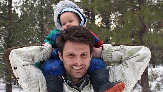Alex Green with son Brody. (Facebook)