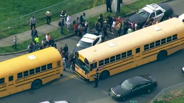 A student gunman is dead after opening fire at a Washington high school. (Supplied)