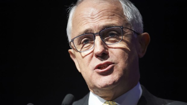 Prime Minister Malcolm Turnbull at the State Liberal Party Conference in Perth today. (AAP)