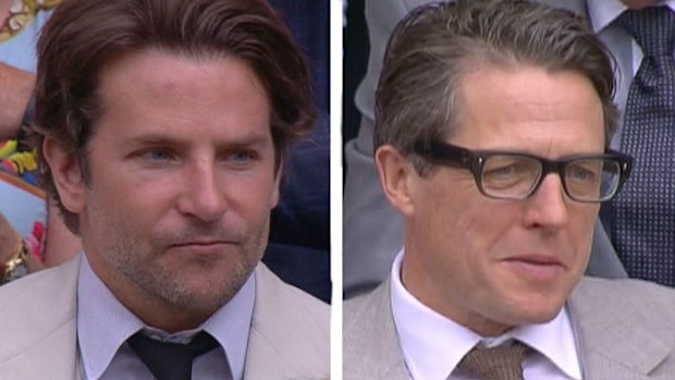 Bradley Cooper and Hugh Grant 