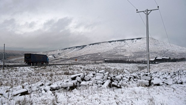 Britain is on weather alert as warnings of flood, wind and snow issued for vast areas of the United Kingdom. (AFP)