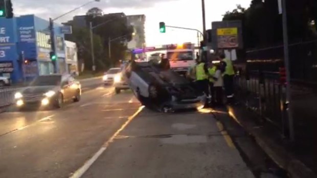 An accident in Rockdale is causing havoc for early morning commuters. (Supplied)