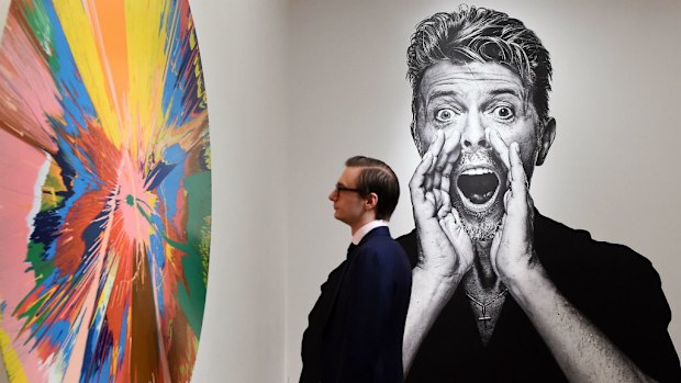 The extensive art collection of late singer David Bowie will be auctioned. (AAP)