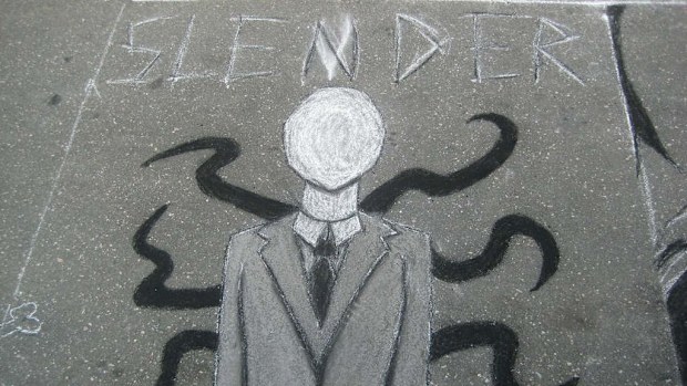 Graffiti depicting Slender Man can be found throughout the USA.