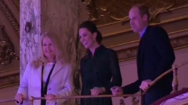 Prince William and Kate Middleton at Wembley event