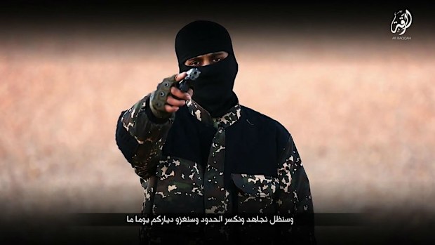 This ISIL militant is believed to be a Londoner known as Sid who once sold inflatable jumping castles.