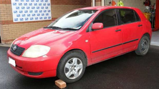 Police say Jayde Kendall was last seen getting into a red 2003 model Toyota Corolla hatchback at 3.15pm last Friday. (Supplied)  