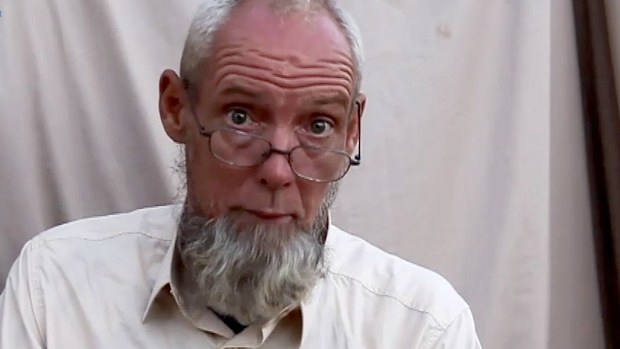 Dutch hostage Sjaak Rijke pictured in late 2014, before his rescue. (AFP)
