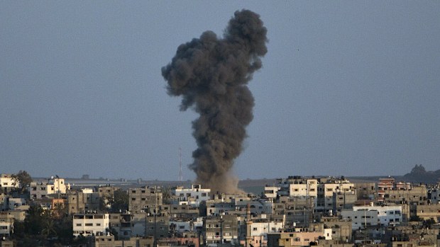 Israeli strikes have resumed in Gaza following rocket fire by Hamas. (Getty)
