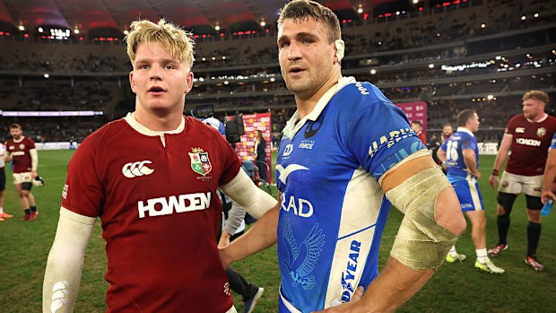 Henry Pollock of the British & Irish Lions talks to Nick Champion de Crespigny.
