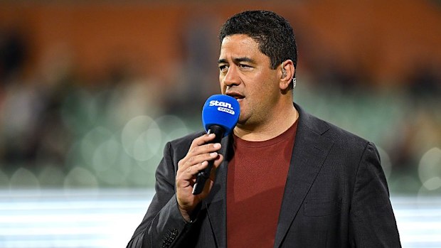 Stan Sport commentator Morgan Turinui.