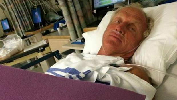 Golfing great Greg Norman is in hospital after a chainsaw accident. (Instagram)