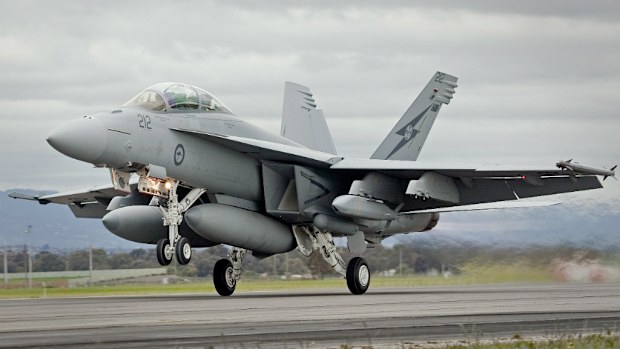 The Boeing Super Hornet used by the RAAF. (AAP)