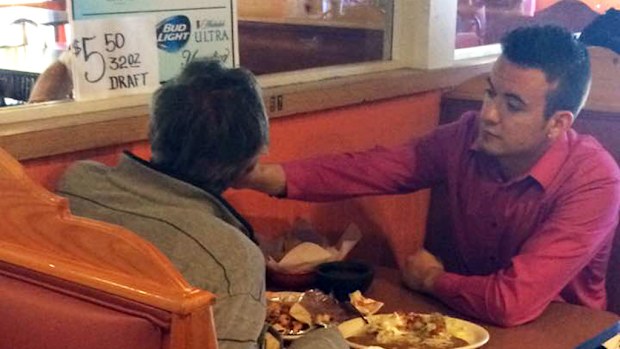 Alex Ruiz, 22, a waiter at the Douglasville, Georgia branch of Cinco de Mayo. (Facebook/Reginald Widener)