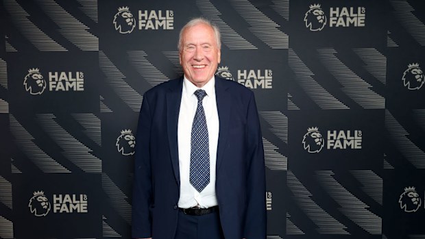 Commentator Martin Tyler at the Premier League Hall of Fame inductions event.