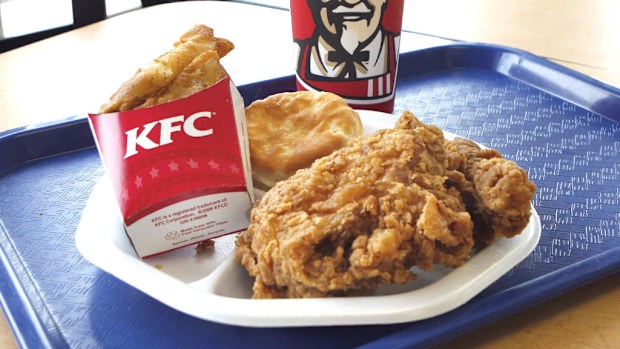 A plateful of Kentucky Fried Chicken. (AAP)
