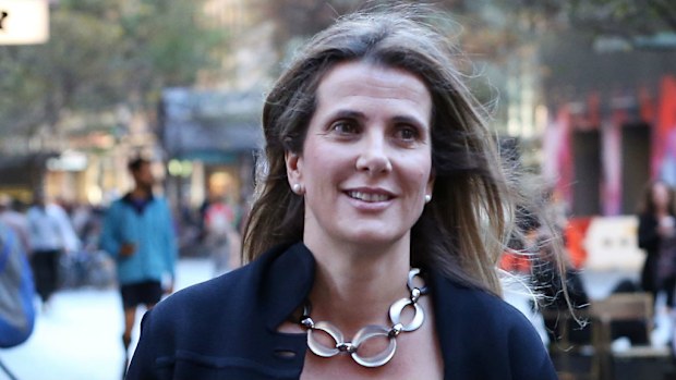 Health Services Union whistleblower, Kathy Jackson arriving at the Royal Commission into Union Corruption. (AAP Image/Jane Dempster) 