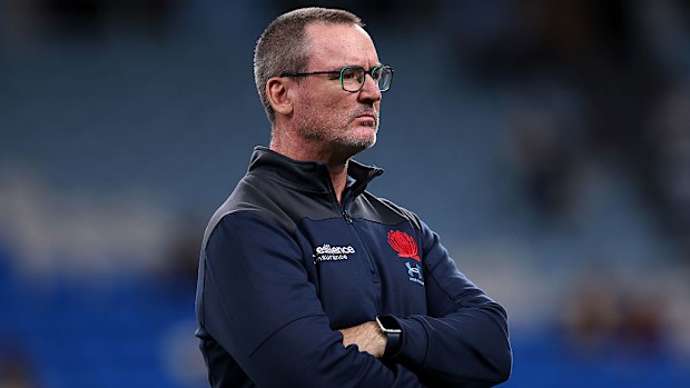 Waratahs coach Dan McKellar at Allianz Stadium.