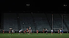 Due to the hazardous weather, it was determined that the game would be played without spectators.