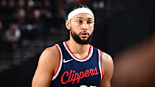 Ben Simmons of the LA Clippers looks on.
