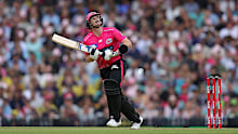 Steve Smith of the Sixers bats.