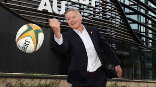 New Wallabies coach Joe Schmidt at Allianz Stadium.