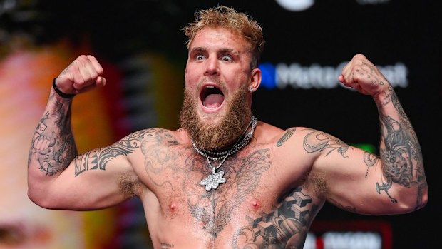 Jake Paul during weigh-ins.