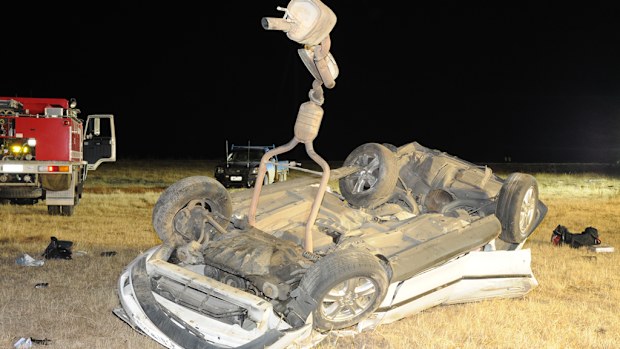 A young man died in a crash at Mt Mercer. (Victoria Police)