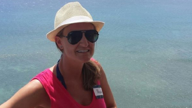 The woman was hiking when she fell off a cliff.