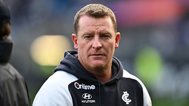 Michael Voss, senior coach of Carlton.
