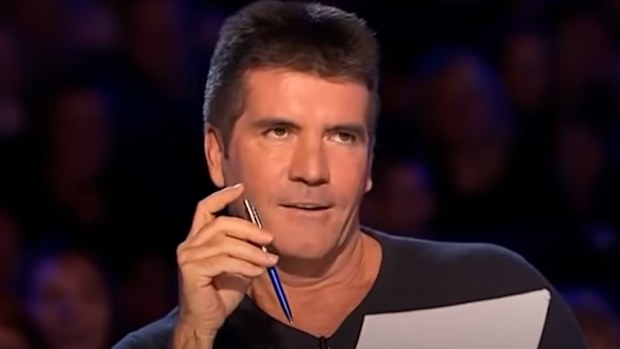 Simon Cowell looks on as Susan Boyle auditions for Britain's Got Talent in 2009.